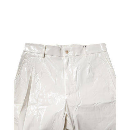 Dolce & Gabbana White Nylon Tapered Dress Men Pants