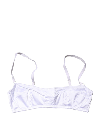 Dolce & Gabbana White Semi-Pad Underwire Balconette Bra Underwear