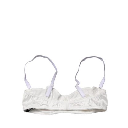 Dolce & Gabbana White Semi-Pad Underwire Balconette Bra Underwear