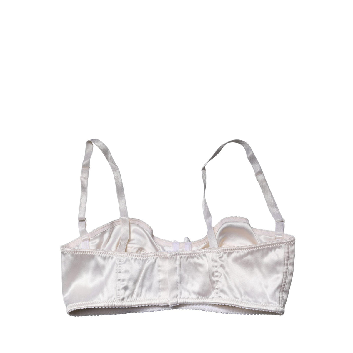 Dolce & Gabbana White Semi-Pad Underwire Balconette Bra Underwear