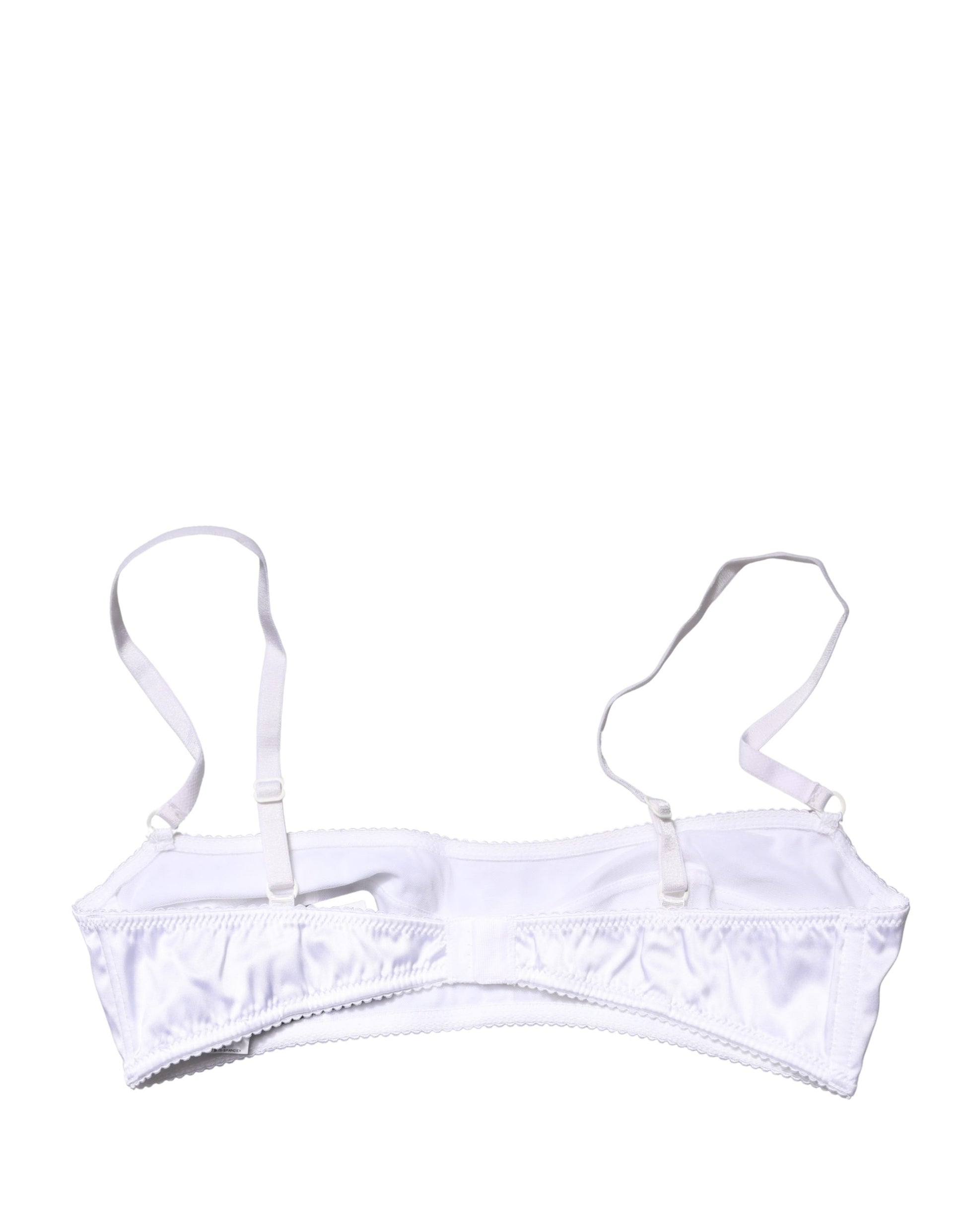 Dolce & Gabbana White Semi-Pad Underwire Balconette Bra Underwear