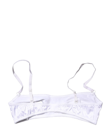 Dolce & Gabbana White Semi-Pad Underwire Balconette Bra Underwear