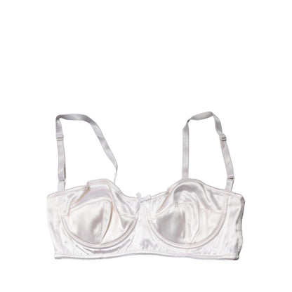 Dolce & Gabbana White Semi-Pad Underwire Balconette Bra Underwear
