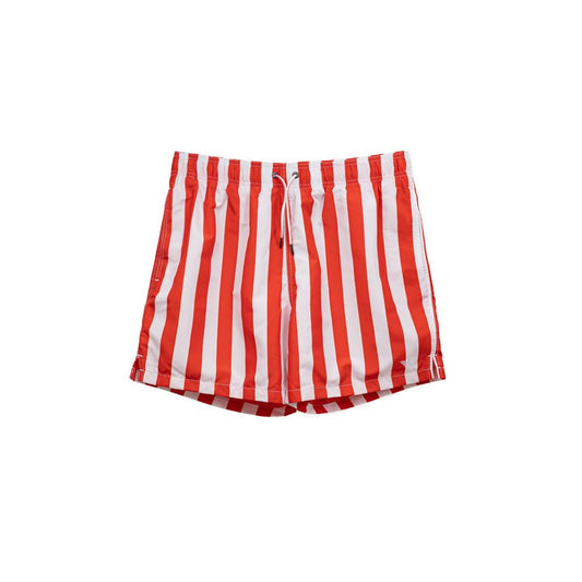 Emporio Armani Red Polyester Swim Short