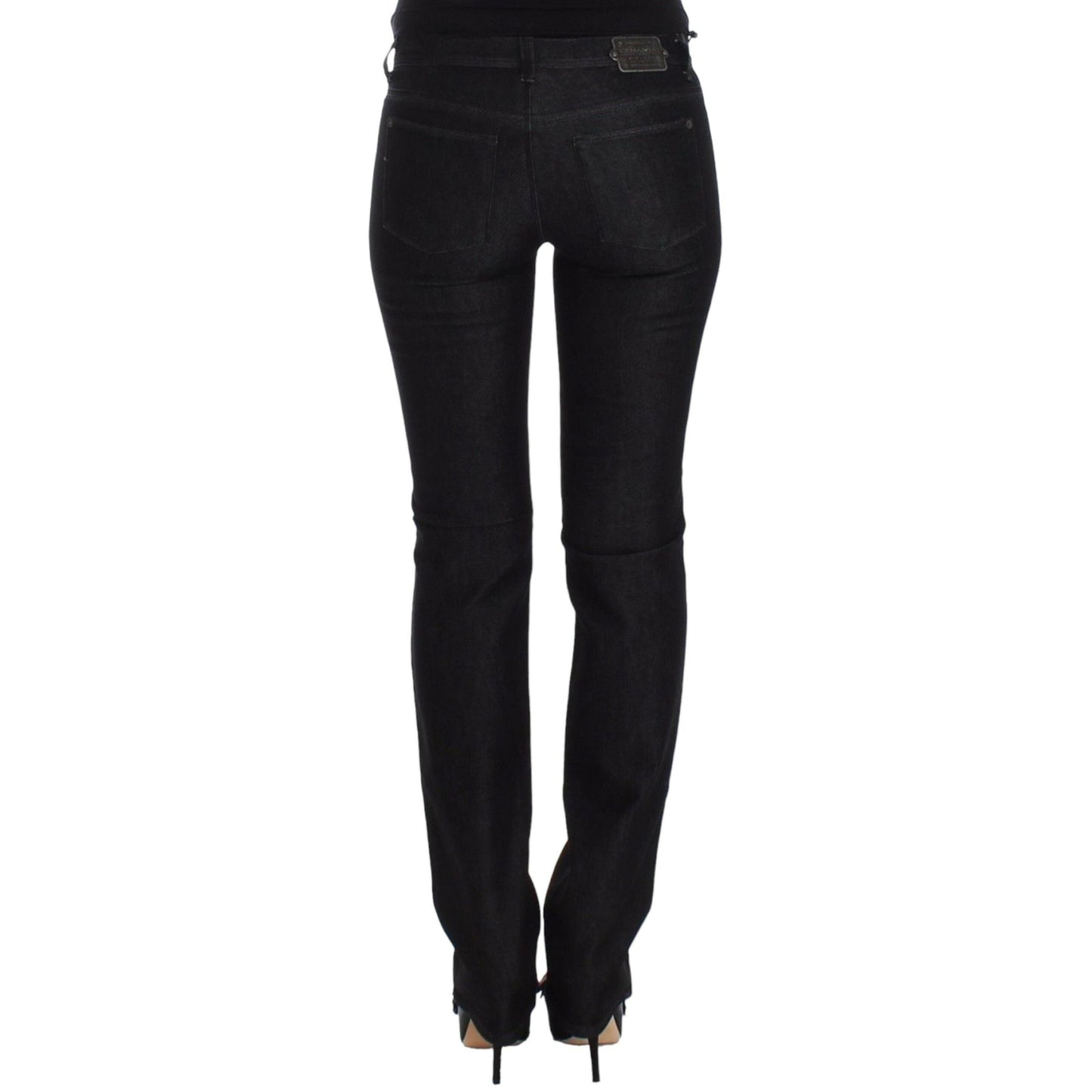 Ermanno Scervino Black Slim Jeans Denim Pants Skinny Leg Stretch