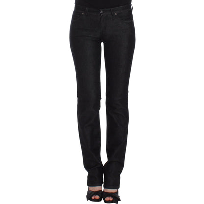 Ermanno Scervino Black Slim Jeans Denim Pants Skinny Leg Stretch
