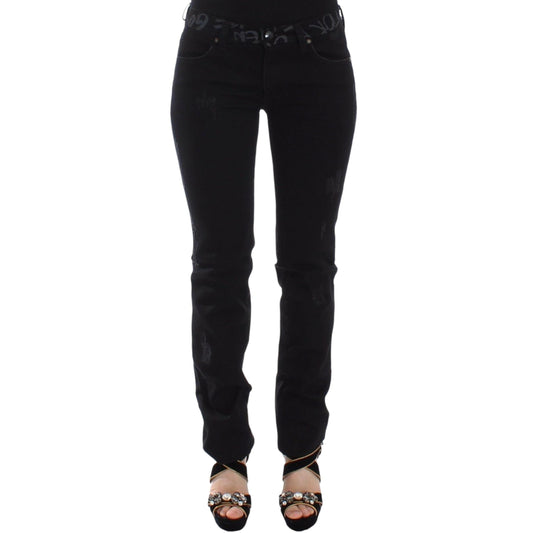 Ermanno Scervino Black Slim Jeans Denim Pants Skinny Stretch