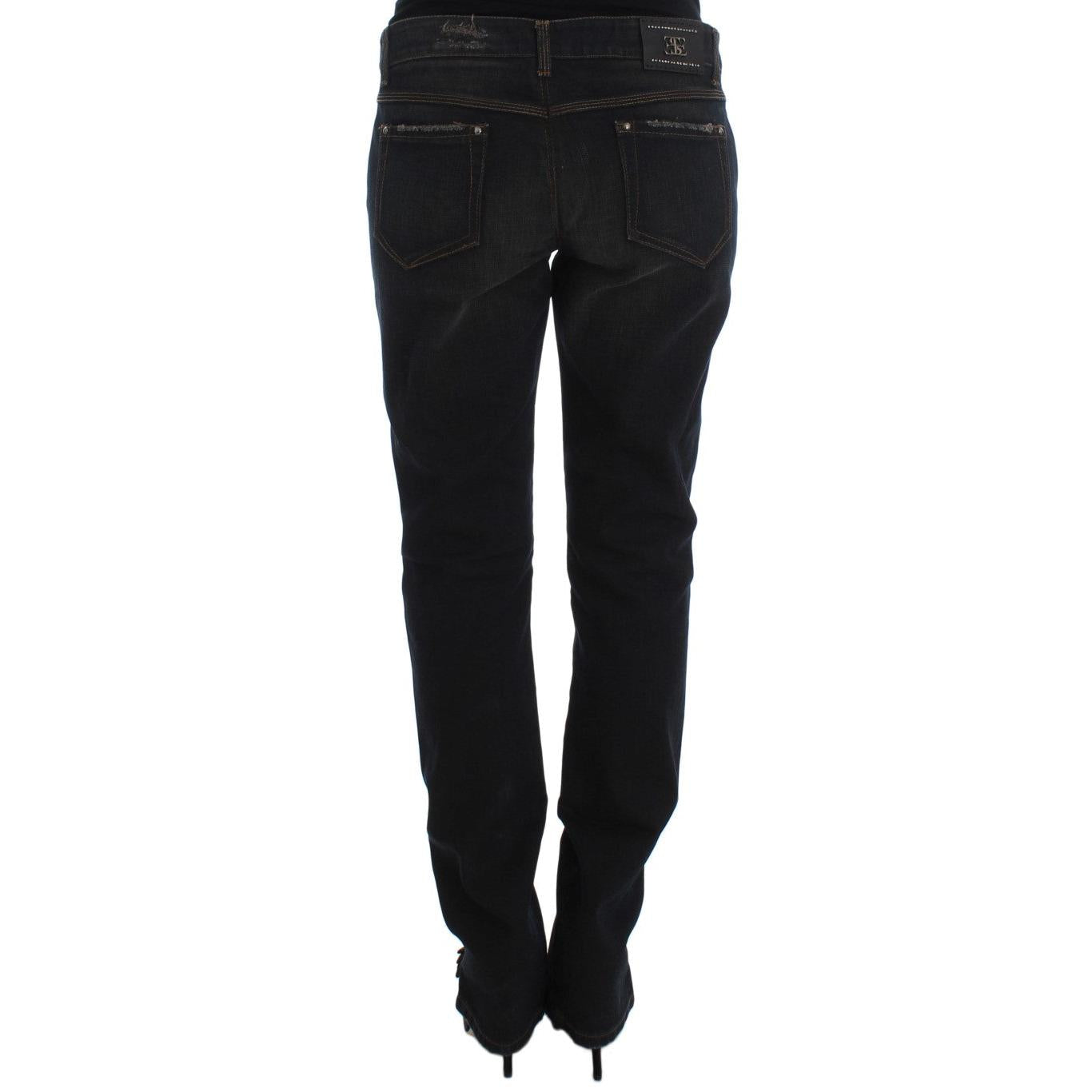 Ermanno Scervino Blue Wash Cotton Boyfriend Jeans