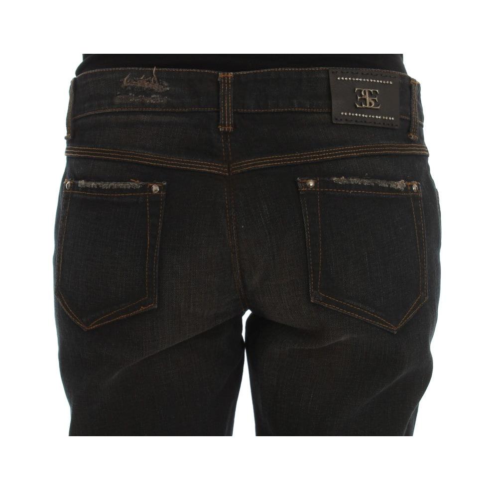 Ermanno Scervino Blue Wash Cotton Boyfriend Jeans