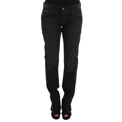 Ermanno Scervino Blue Wash Cotton Boyfriend Jeans