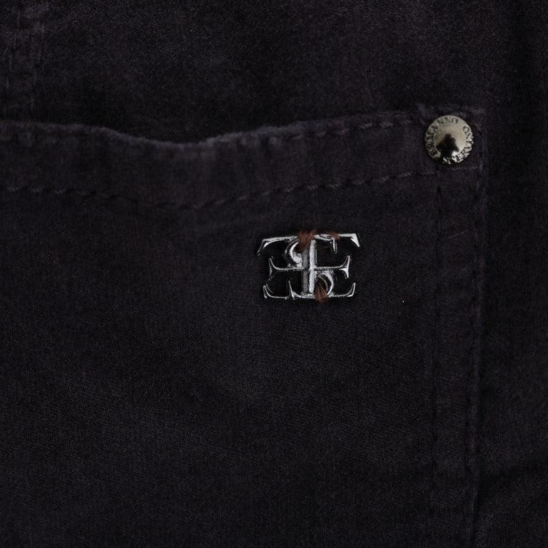 Ermanno Scervino Brown Cotton Cropped Casual Pants