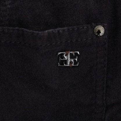 Ermanno Scervino Brown Cotton Cropped Casual Pants