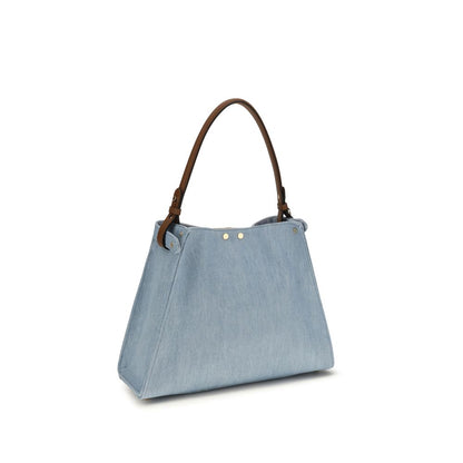 Fendi Blue Cotton Handbag
