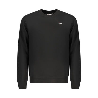 Fila Black Organic Cotton Men Sweatshirt