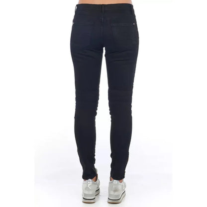 Frankie Morello Black Cotton Women's Jeans