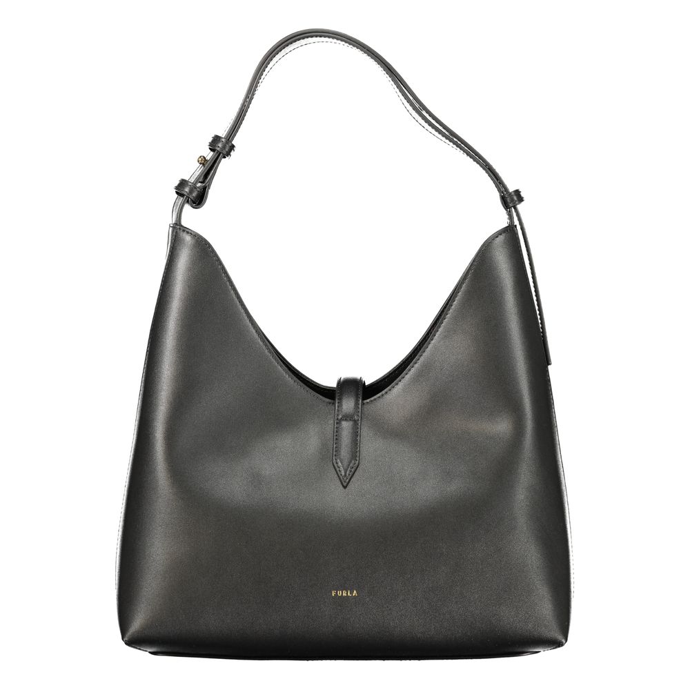 Furla Nero Leather Women Handbag