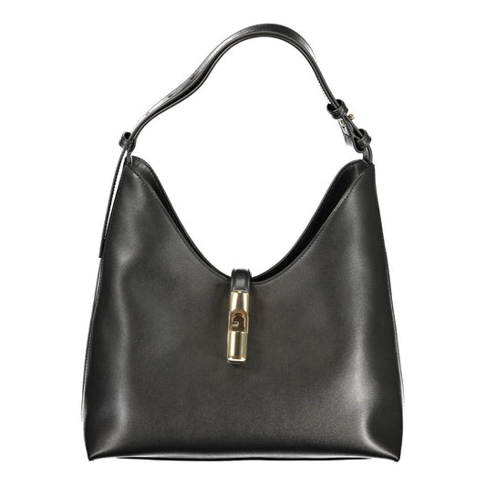 Furla Nero Leather Women Handbag