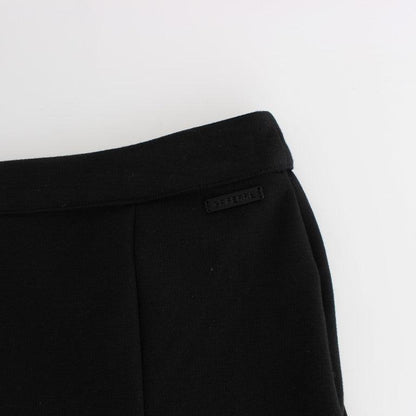 GF Ferre Black Straight Pencil Skirt