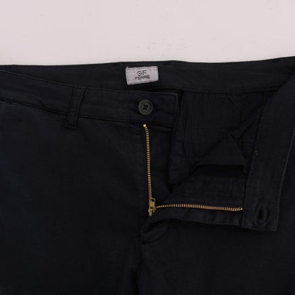 GF Ferre Blue Cotton Stretch Chinos Pants