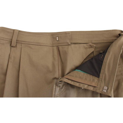 GF Ferre Green Cotton Stretch Comfort Fit Pants