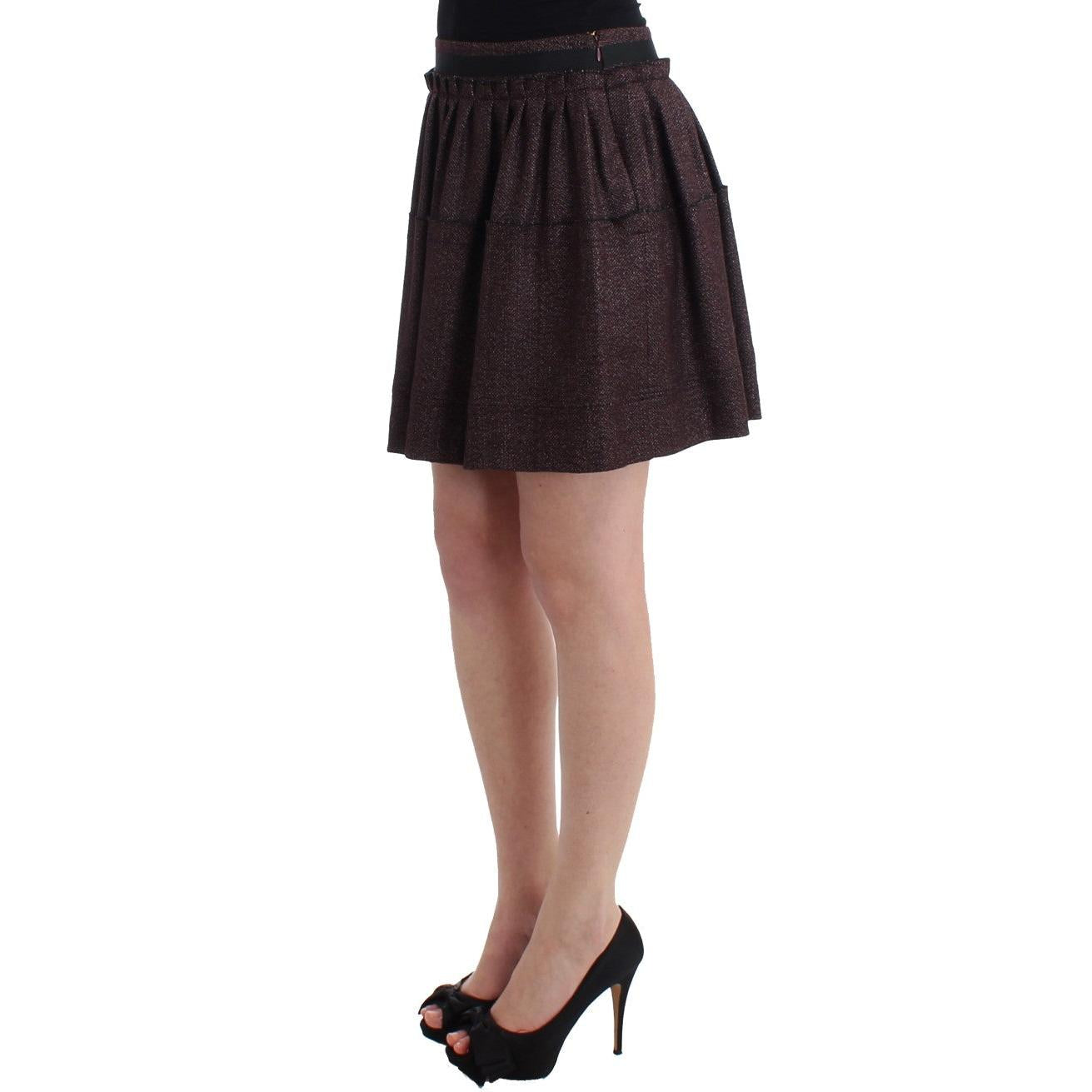 GF Ferre Purple Short Flannel Skirt