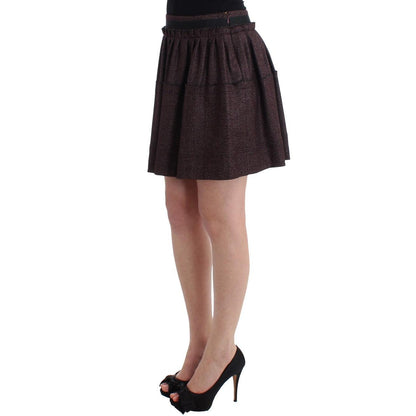 GF Ferre Purple Short Flannel Skirt