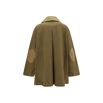 Ganni Bicolor Cotton Full-Length Jacket