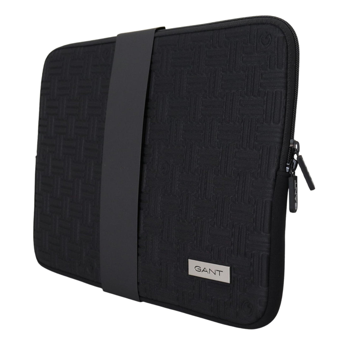 Gant Black Padded Pouch Bag Zipper Cover Sleeve Case
