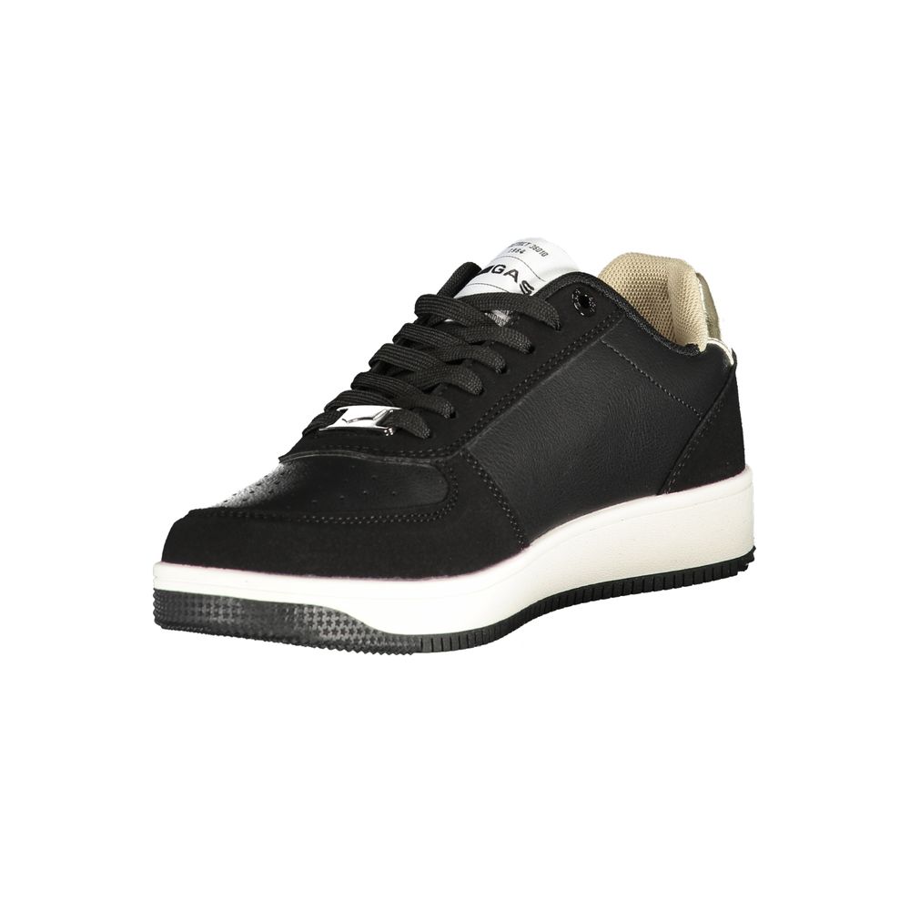 Gas Black Polyurethane Women Sneakers