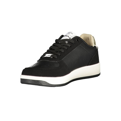 Gas Black Polyurethane Women Sneakers