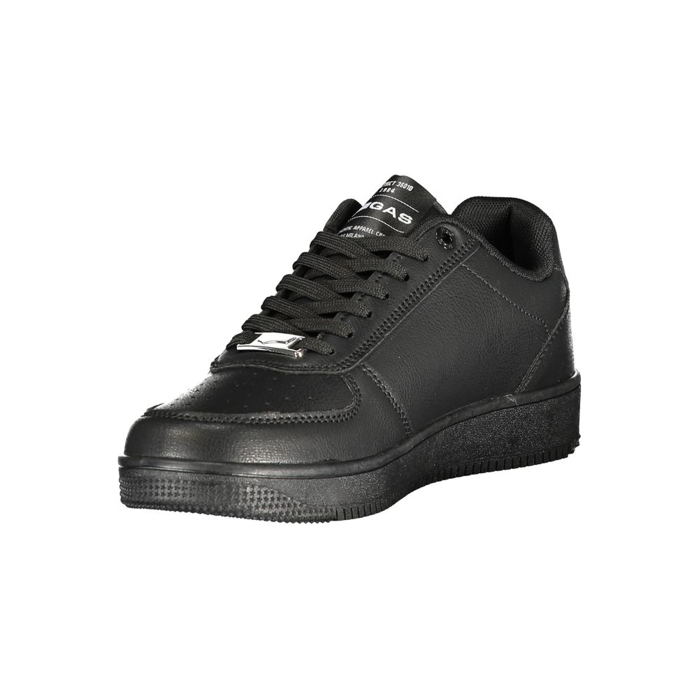 Gas Black Polyurethane Women Sneakers