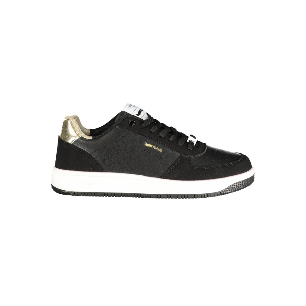 Gas Black Polyurethane Women Sneakers