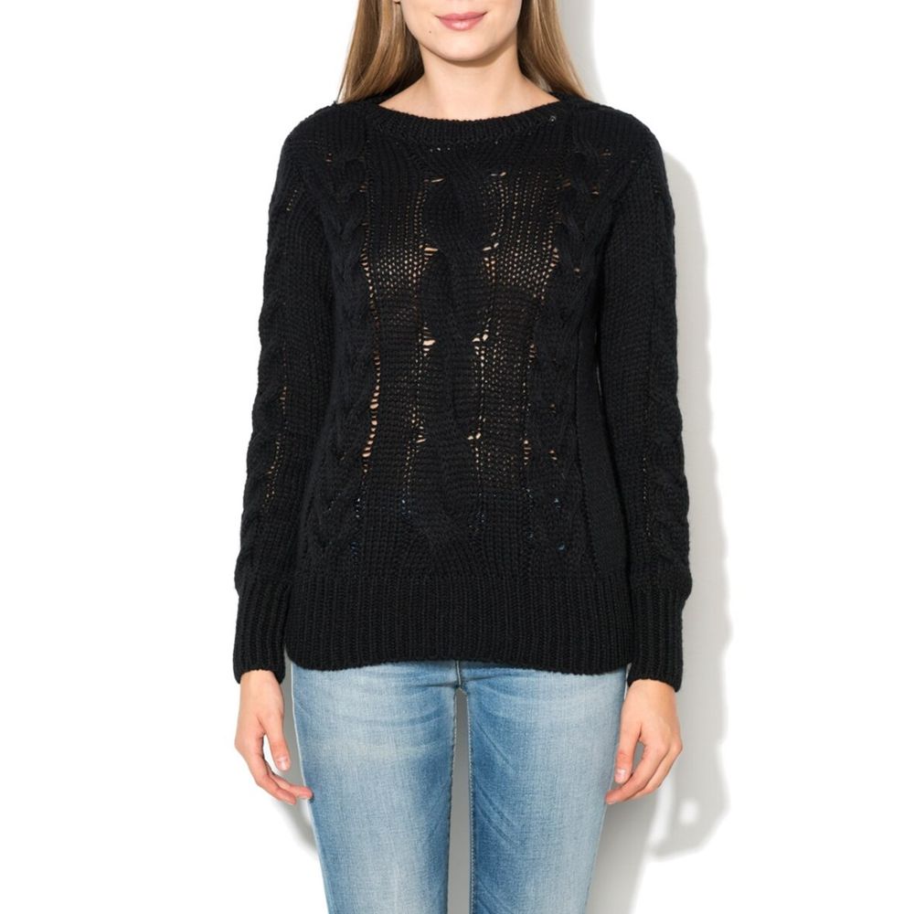 Gas Black Wool Sweatshirt