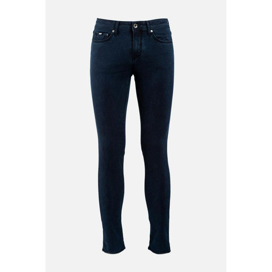 Gas Blue Cotton Skinny Jeans