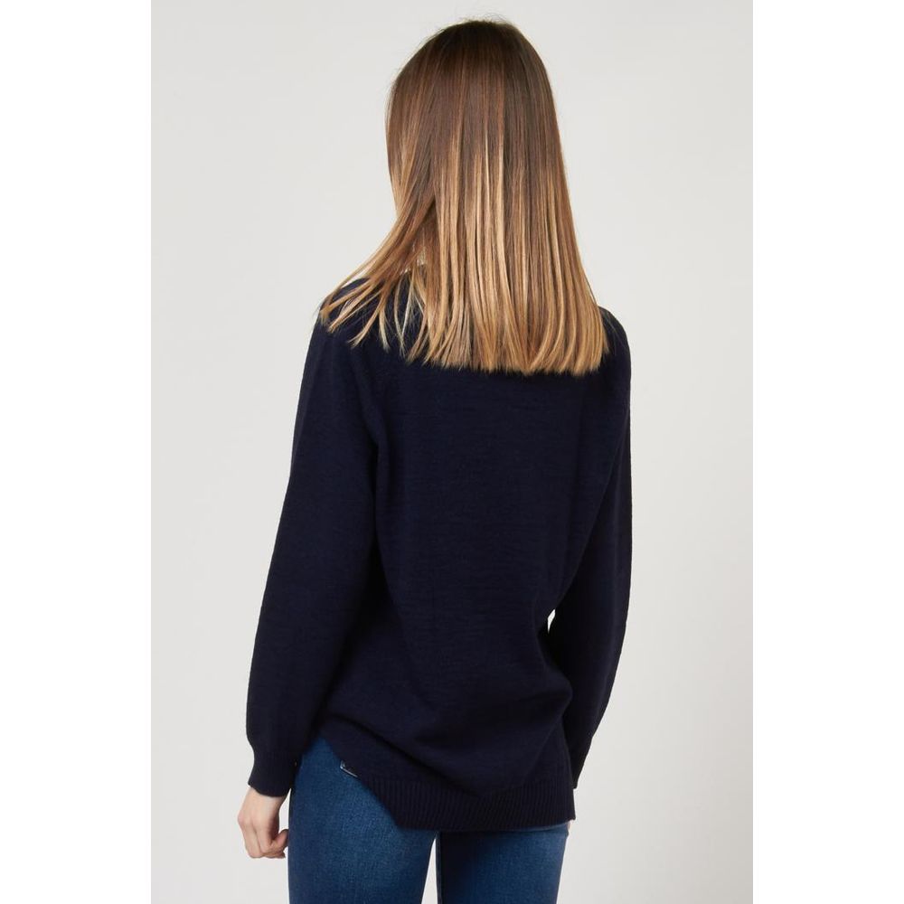 Gas Blue Marabou Sweatshirt