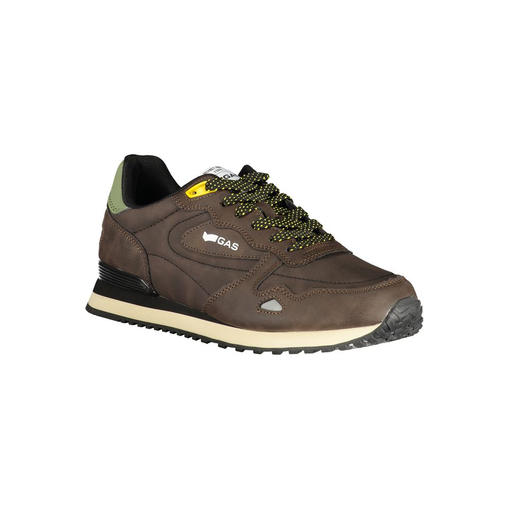 Gas Marrone Polyurethane Men Sneakers