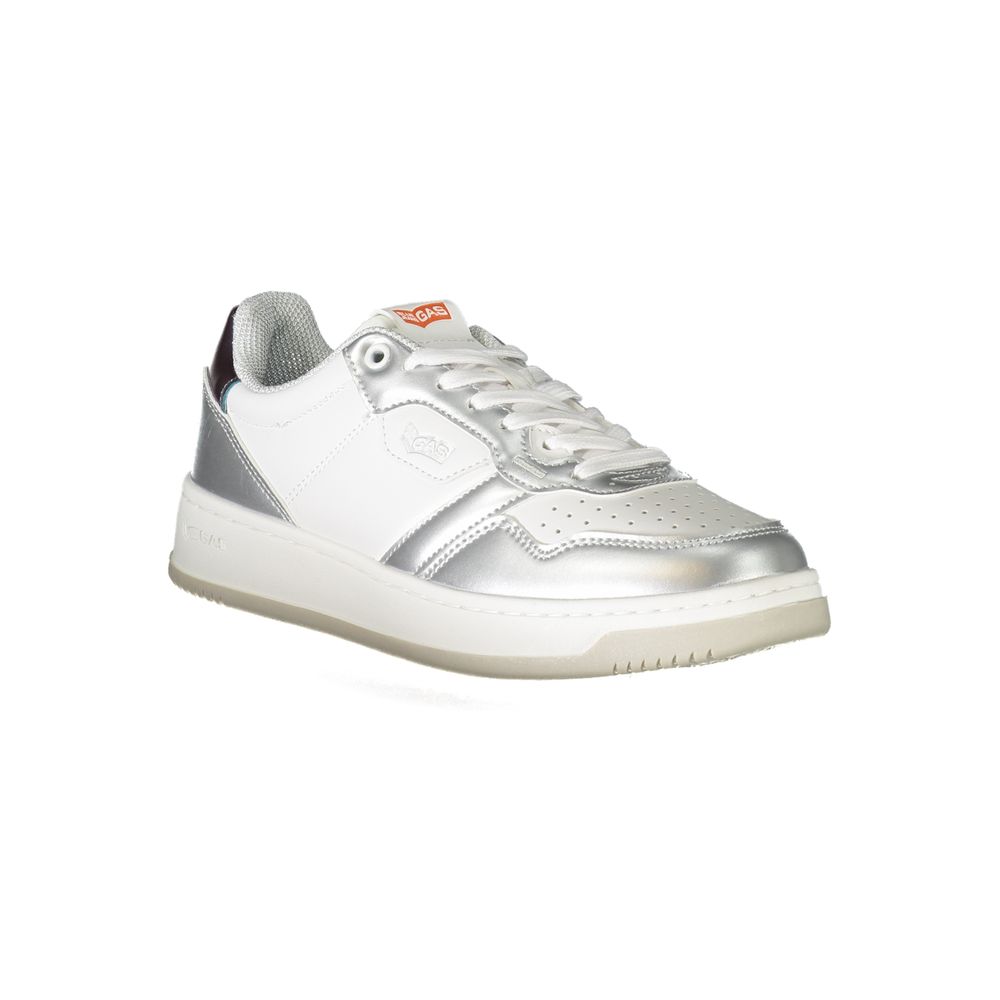 Gas White Polyester Sneakers