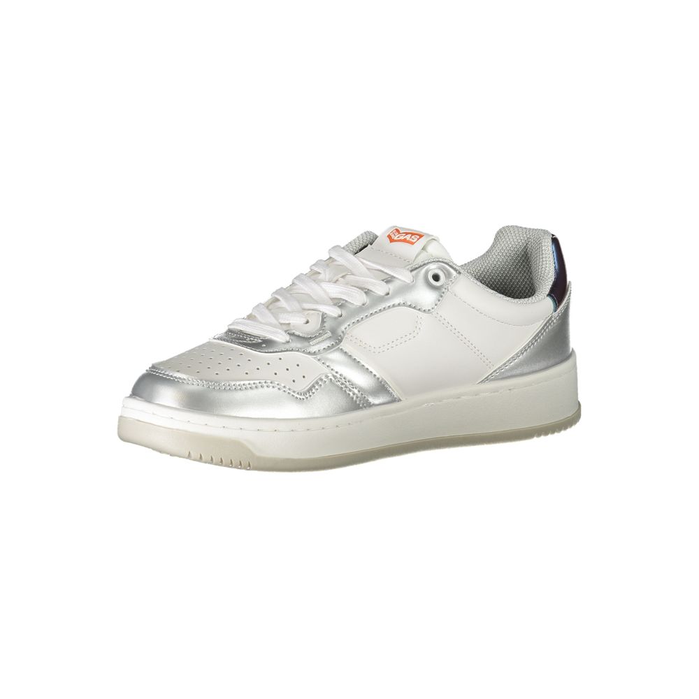 Gas White Polyester Sneakers