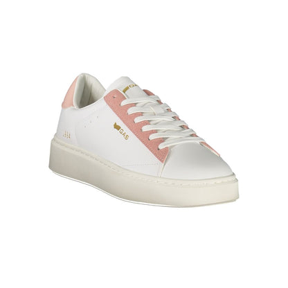 Gas White Polyester Women Sneakers