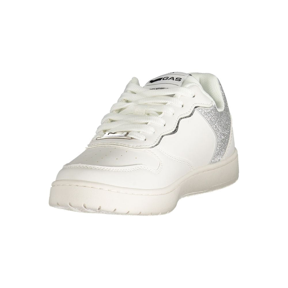 Gas White Polyester Women Sneakers