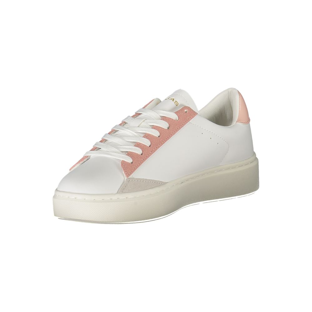 Gas White Polyester Women Sneakers