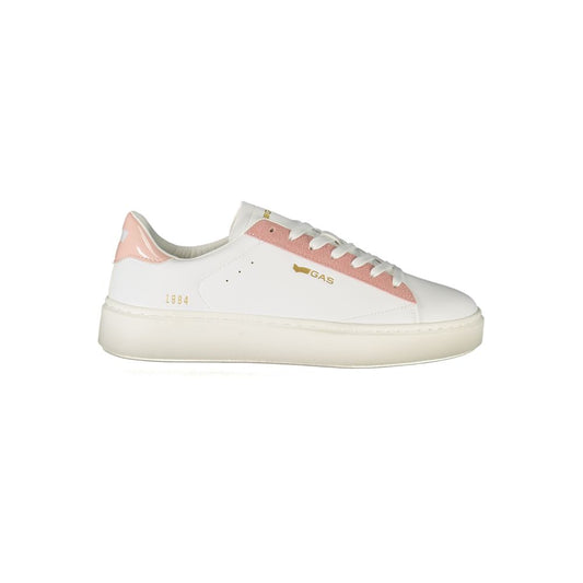 Gas White Polyester Women Sneakers