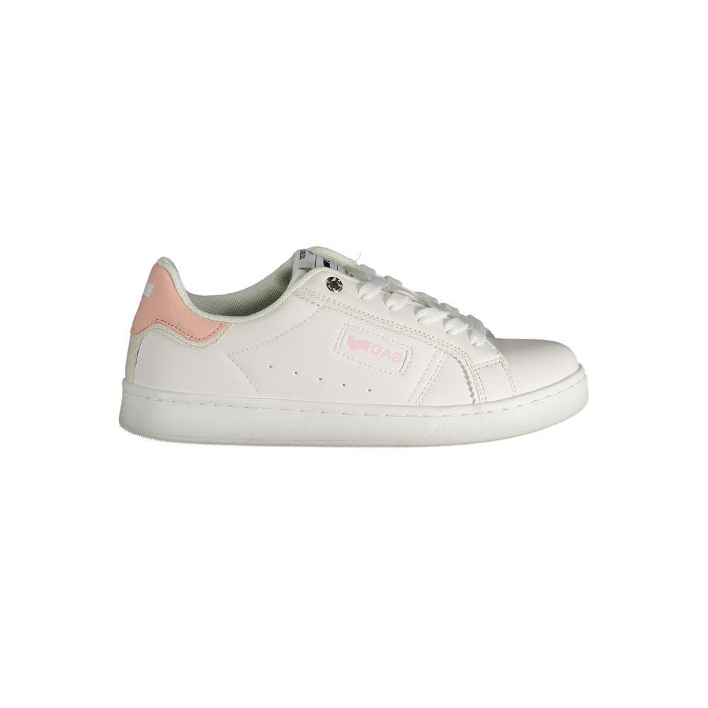 Gas White Polyester Women Sneakers