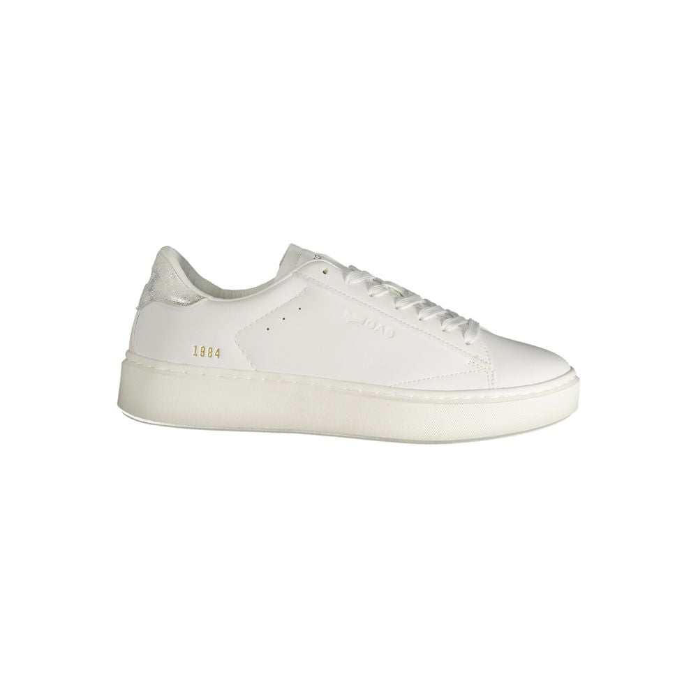 Gas White Polyester Women Sneakers
