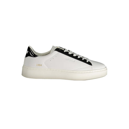 Gas White Polyester Women Sneakers