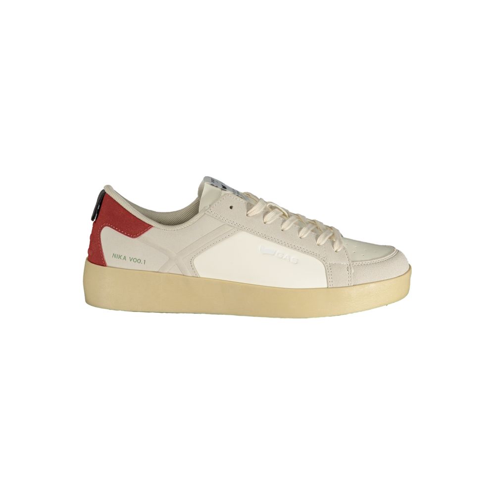Gas White Polyurethane Men Sneaker