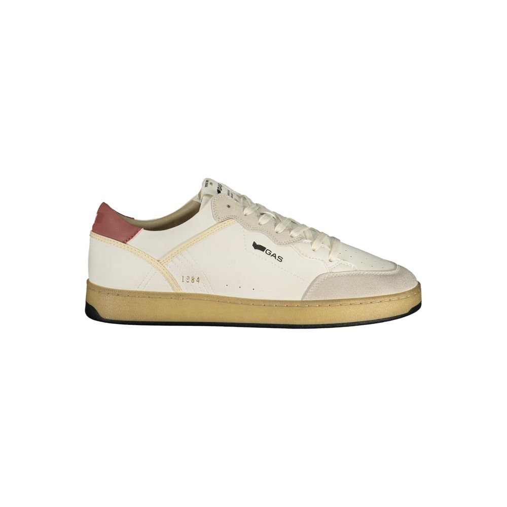 Gas White Polyurethane Men Sneaker