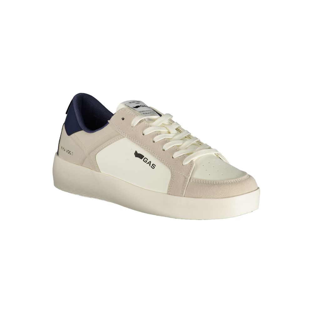 Gas White Polyurethane Men's Sneakers