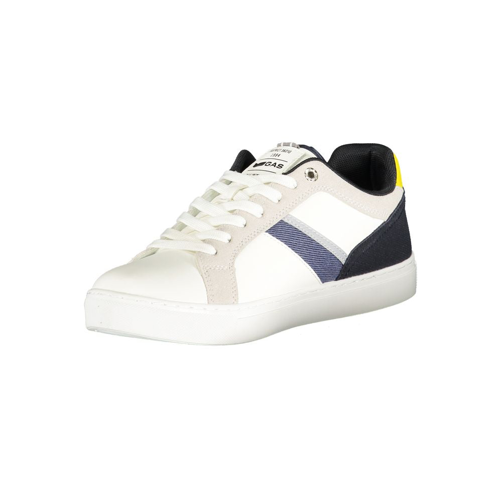 Gas White Polyurethane Men's Sneakers