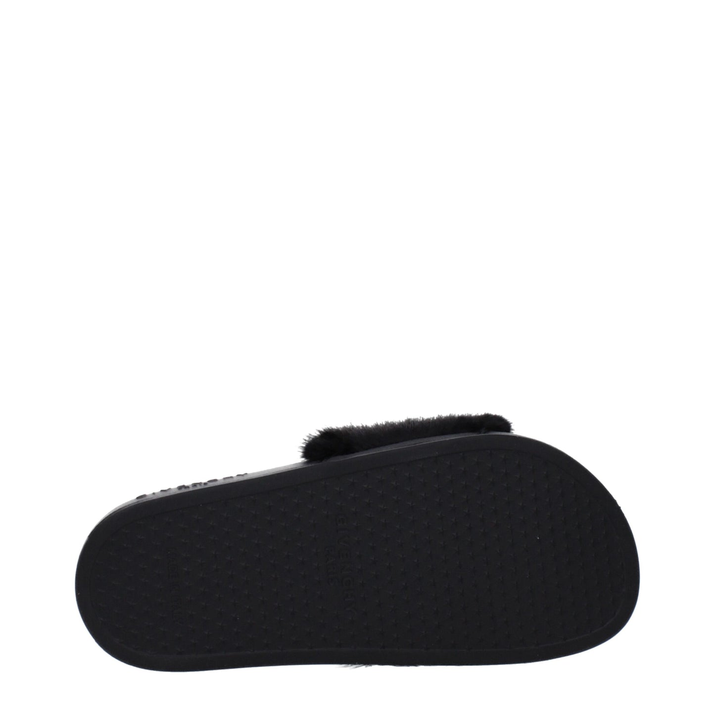 Givenchy Black Cotton Slippers Sandals